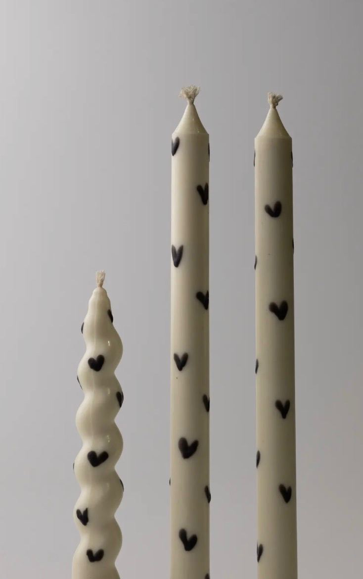 Love-is-Love Taper Candles, Full Set of 3