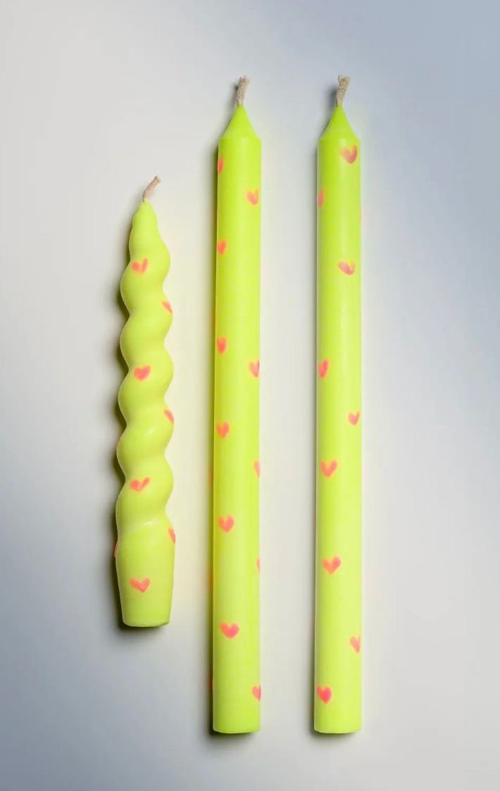 Love-is-Love Taper Candles, Full Set of 3
