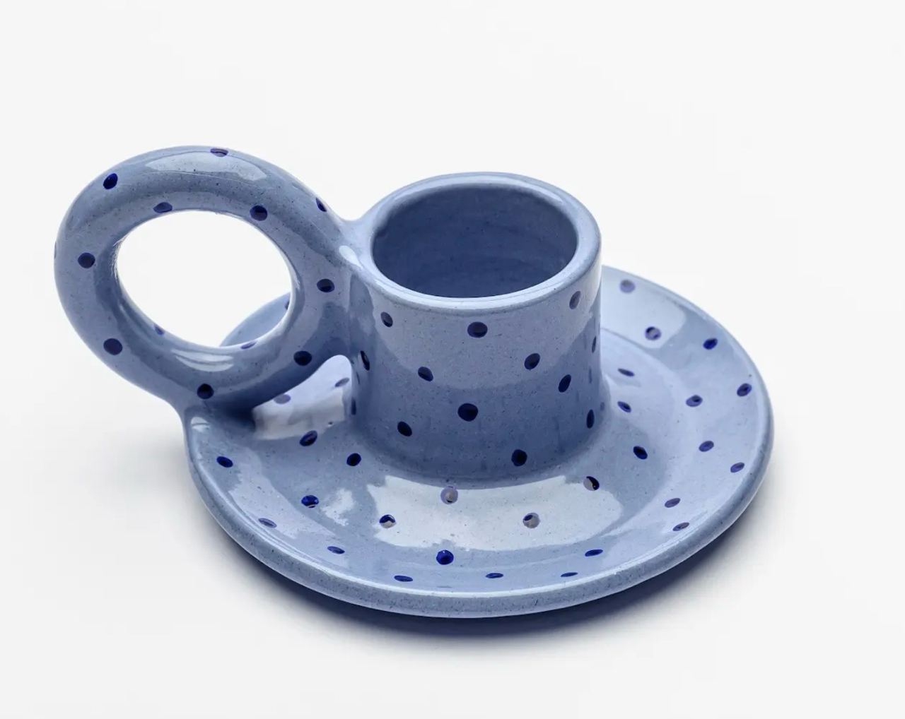 Taper Candle Holder with Handle