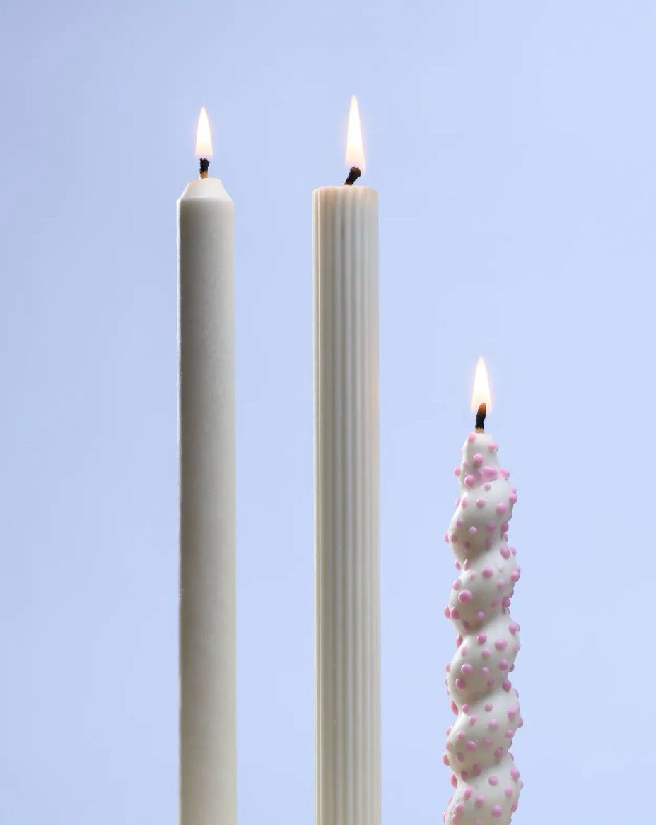 Taper Candles, Full Set of 3