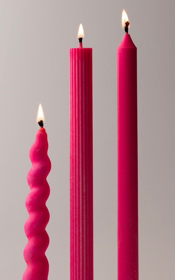 Taper Candles, Full Set of 3