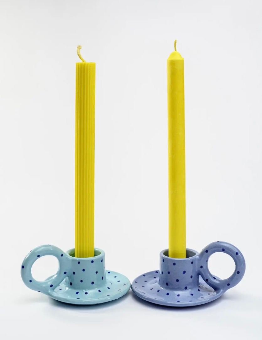Taper Candle Holder with Handle