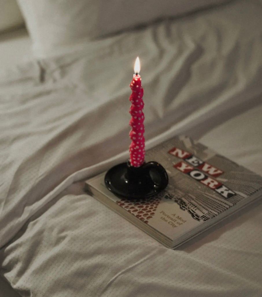 Taper Candle Holder with Handle