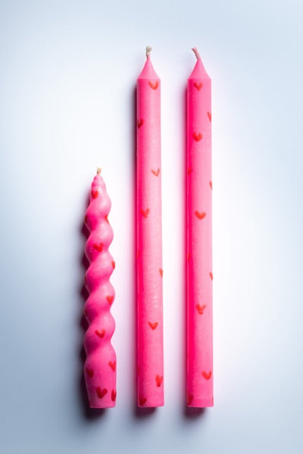 Love-is-Love Taper Candles, Full Set of 3