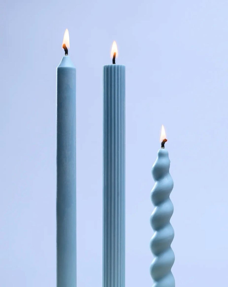 Taper Candles, Full Set of 3