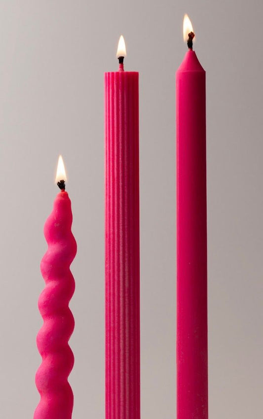 Taper Candles, Full Set of 3