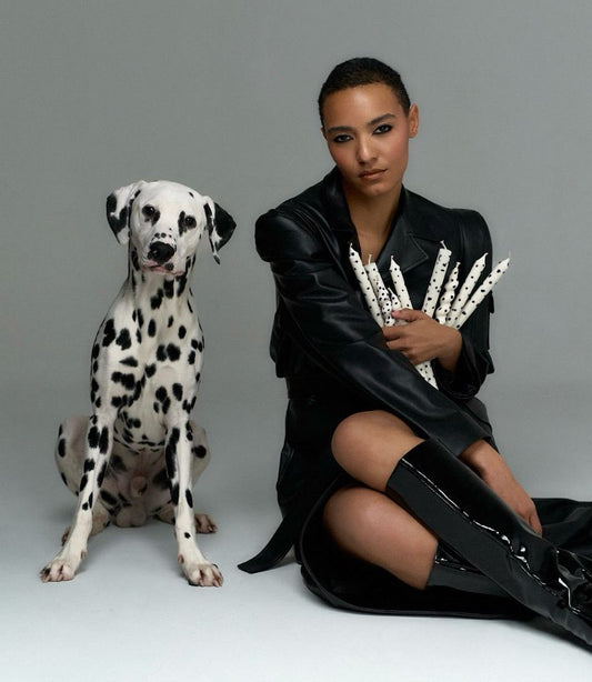 Dalmatian Taper Candles, Full Set of 3